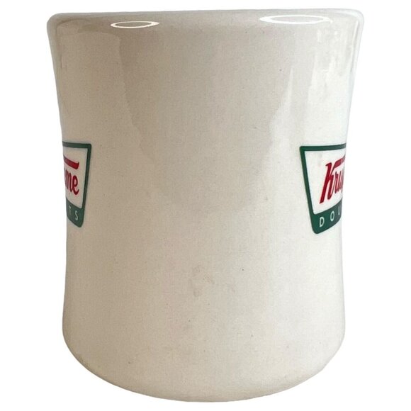 2010 Krispy Kreme Doughnut Logo Mug Retro Diner Style Ceramic Coffee Advertising - Picture 3 of 8